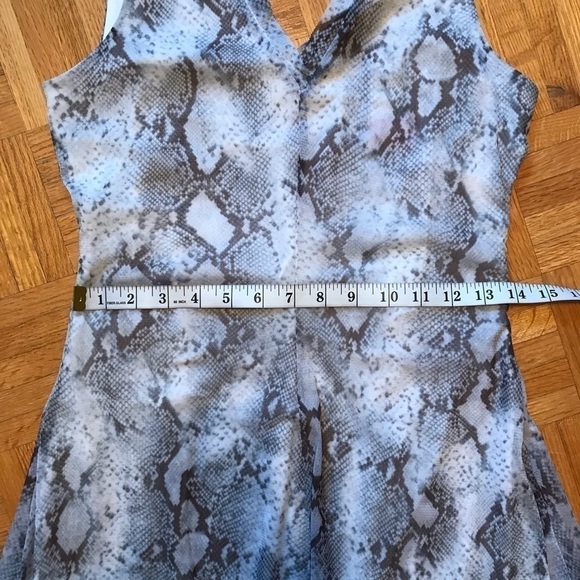 Tahari Python Print Midi Dress Y2K Grunge Aesthetic Alternative Night Out XS - Picture 5 of 10